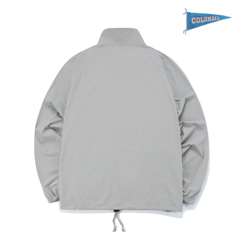 CU NY OVERFIT NYLON ANORAK JACKET 웜그레이