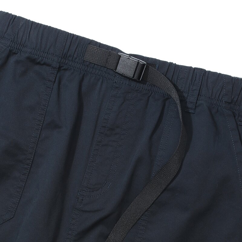 MIL-LABEL BELTED COTTON LONG SKIRT 크라운네이비