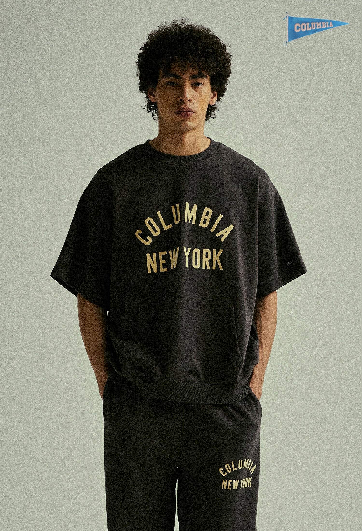 CU BLACK SERIES S/S SWEATSHIRTS 슬레이트블랙