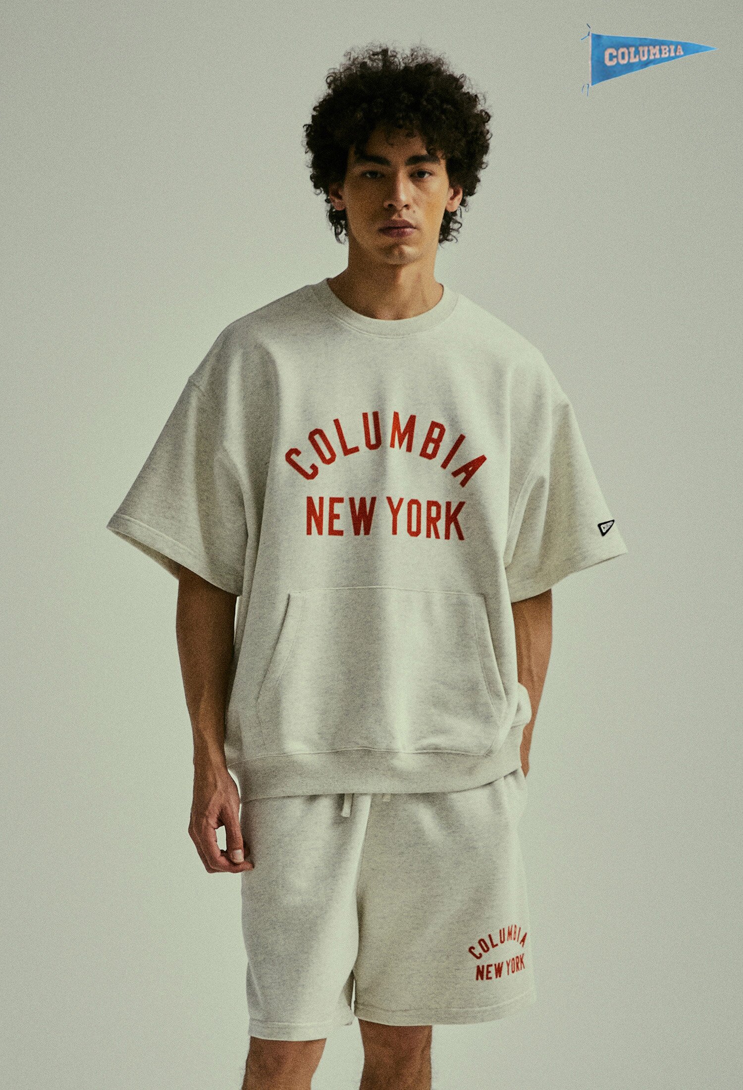 CU BLACK SERIES S/S SWEATSHIRTS 오트밀