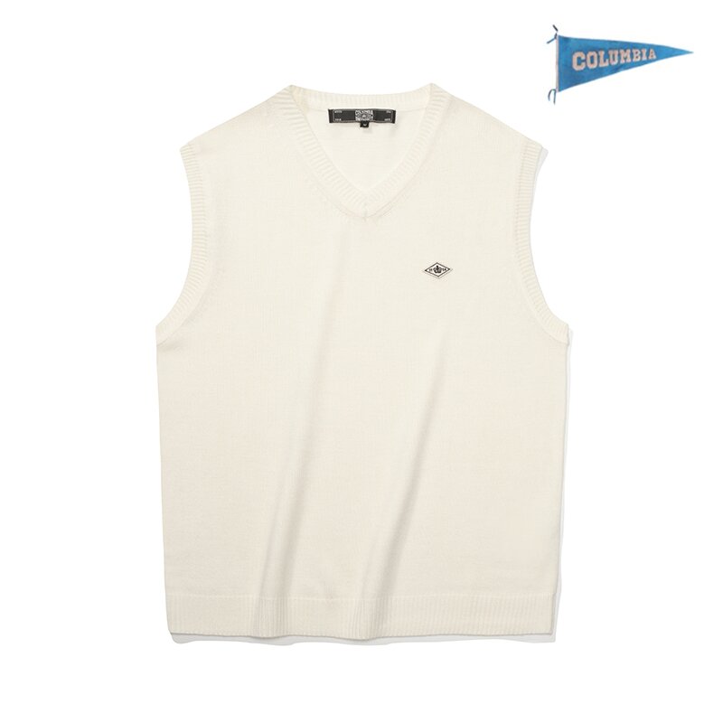 1754 CROWN V NECK VEST SWEATER 크림