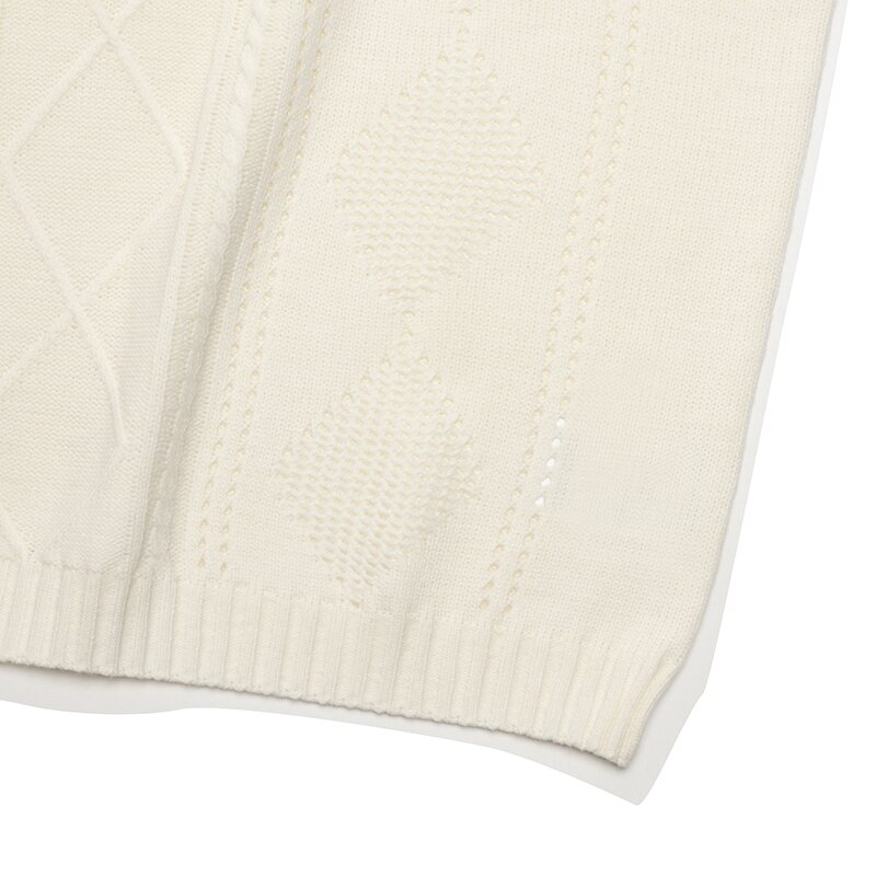 TWISTED V NECK VEST SWEATER 크림