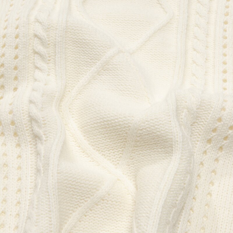 TWISTED V NECK VEST SWEATER 크림