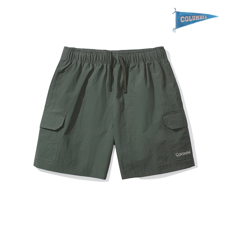 CU SIGNATURE CARGO NYLON SHORTS PANTS 그레이시카키