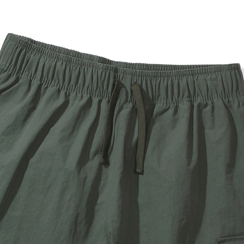 CU SIGNATURE CARGO NYLON SHORTS PANTS 그레이시카키