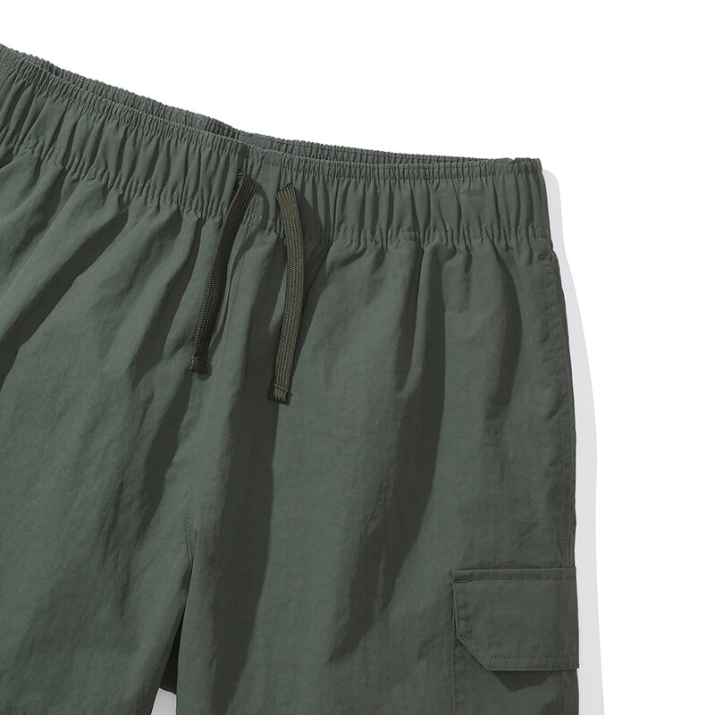 CU SIGNATURE CARGO NYLON SHORTS PANTS 그레이시카키