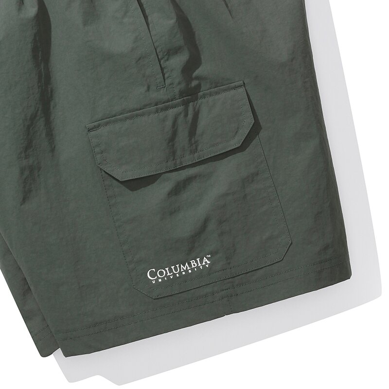 CU SIGNATURE CARGO NYLON SHORTS PANTS 그레이시카키