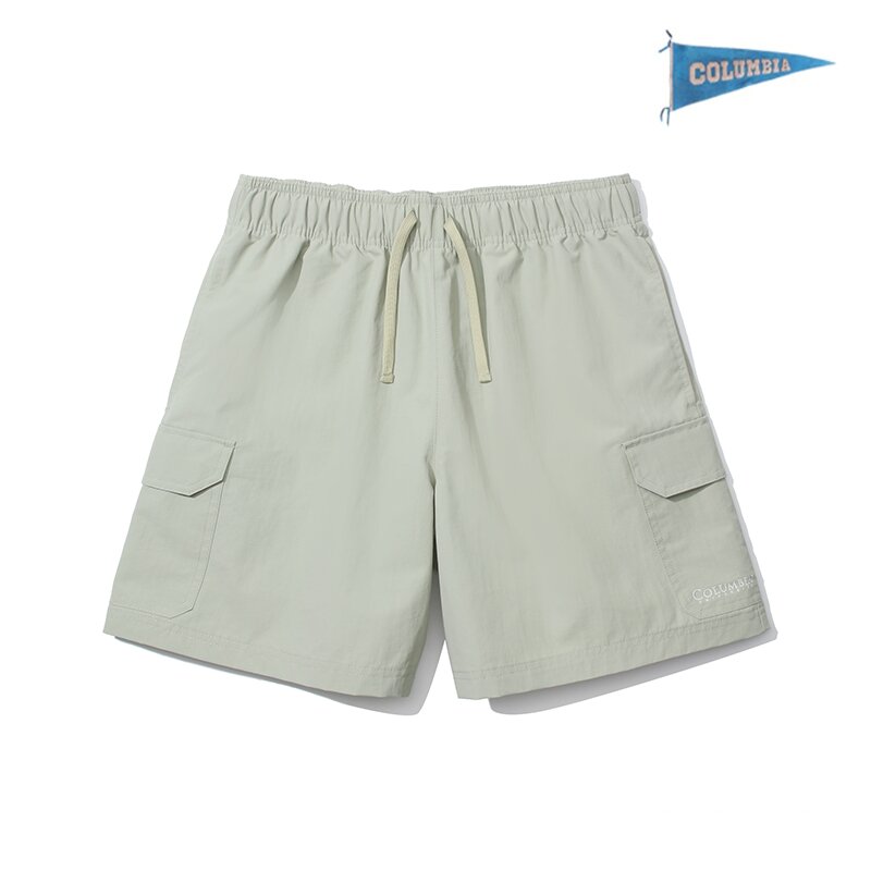 CU SIGNATURE CARGO NYLON SHORTS PANTS 라이트그레이