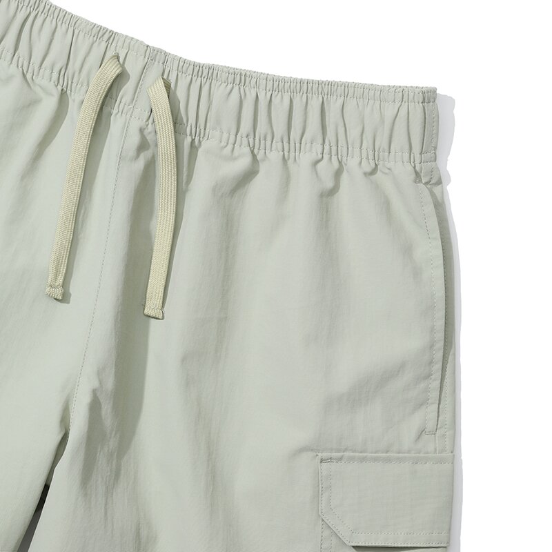 CU SIGNATURE CARGO NYLON SHORTS PANTS 라이트그레이
