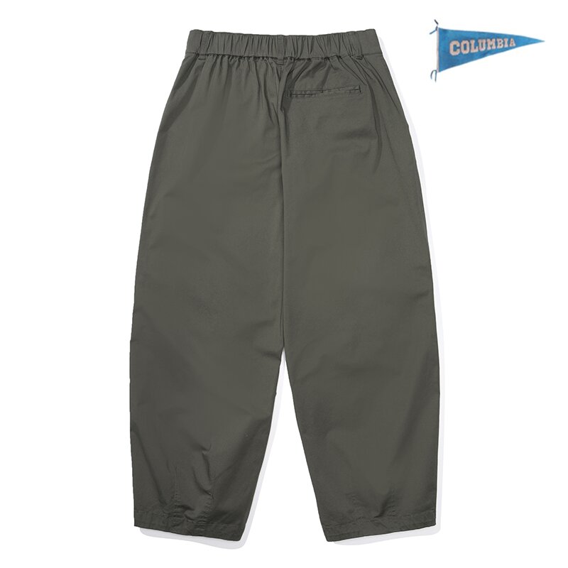 MIL-LABEL POCKET WIDE FIT BALLOON PANTS 카키