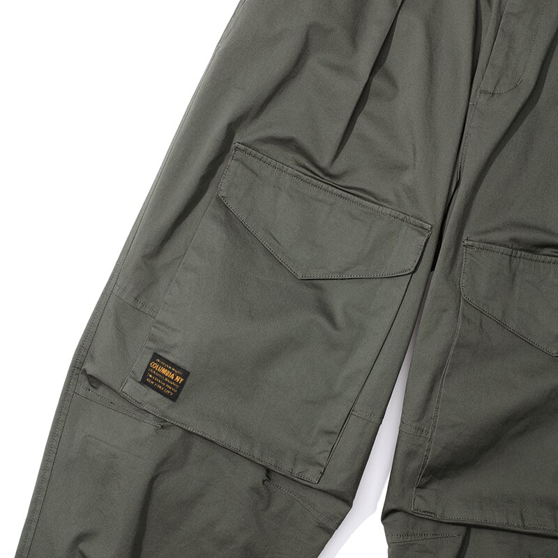 MIL-LABEL POCKET WIDE FIT BALLOON PANTS 카키