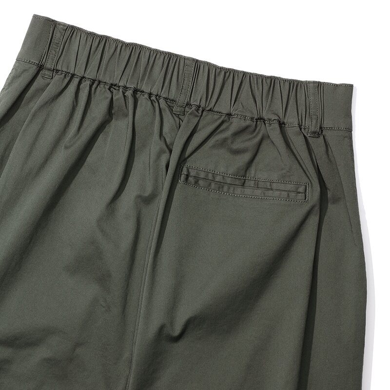 MIL-LABEL POCKET WIDE FIT BALLOON PANTS 카키