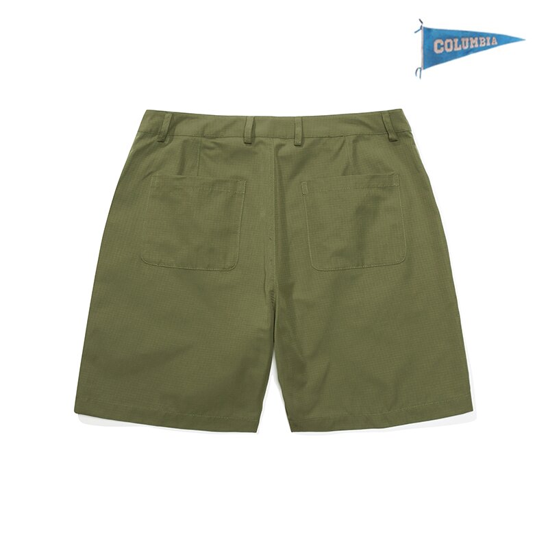 MIL-LABEL POCKET UNIFORM SHORTS PANTS 라이트카키