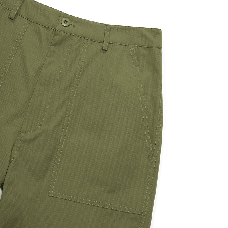 MIL-LABEL POCKET UNIFORM SHORTS PANTS 라이트카키