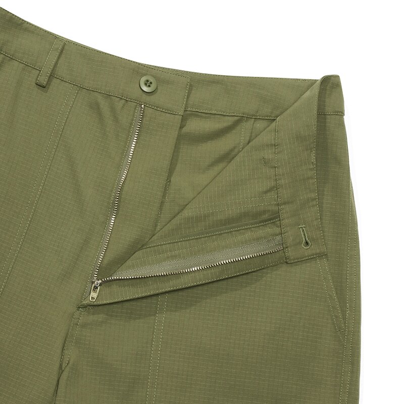 MIL-LABEL POCKET UNIFORM SHORTS PANTS 라이트카키