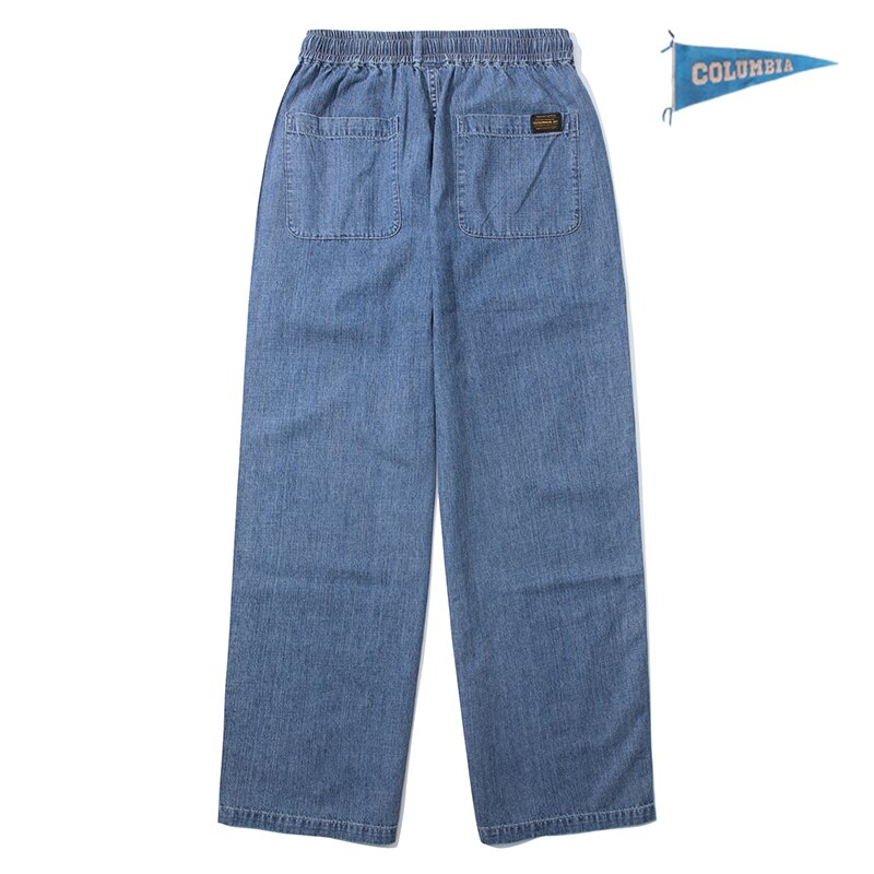 MIL-LABEL PINTUCK DENIM PANTS 미드나잇데님