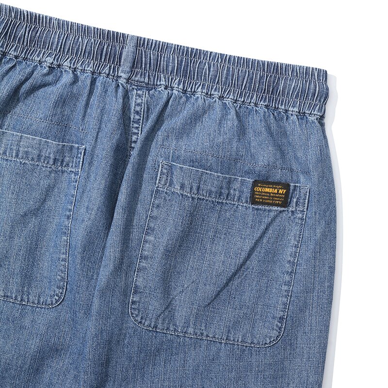 MIL-LABEL PINTUCK DENIM PANTS 미드나잇데님