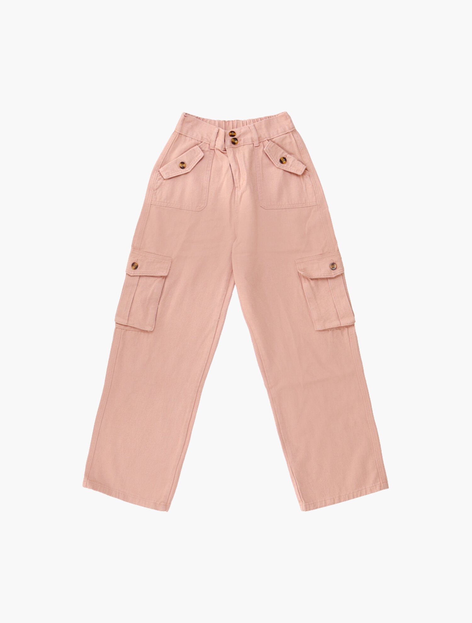 CARGO SOFT WIDE PANTS_PINK