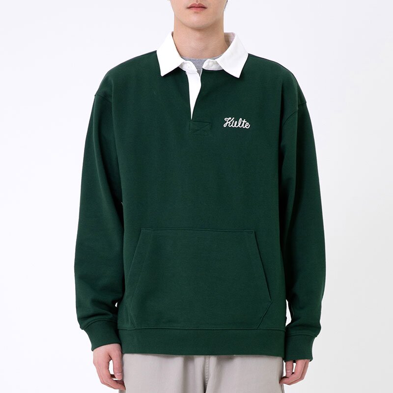 SCRIPT RUGBY CREWNECK 그린
