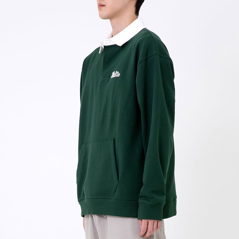 SCRIPT RUGBY CREWNECK 그린