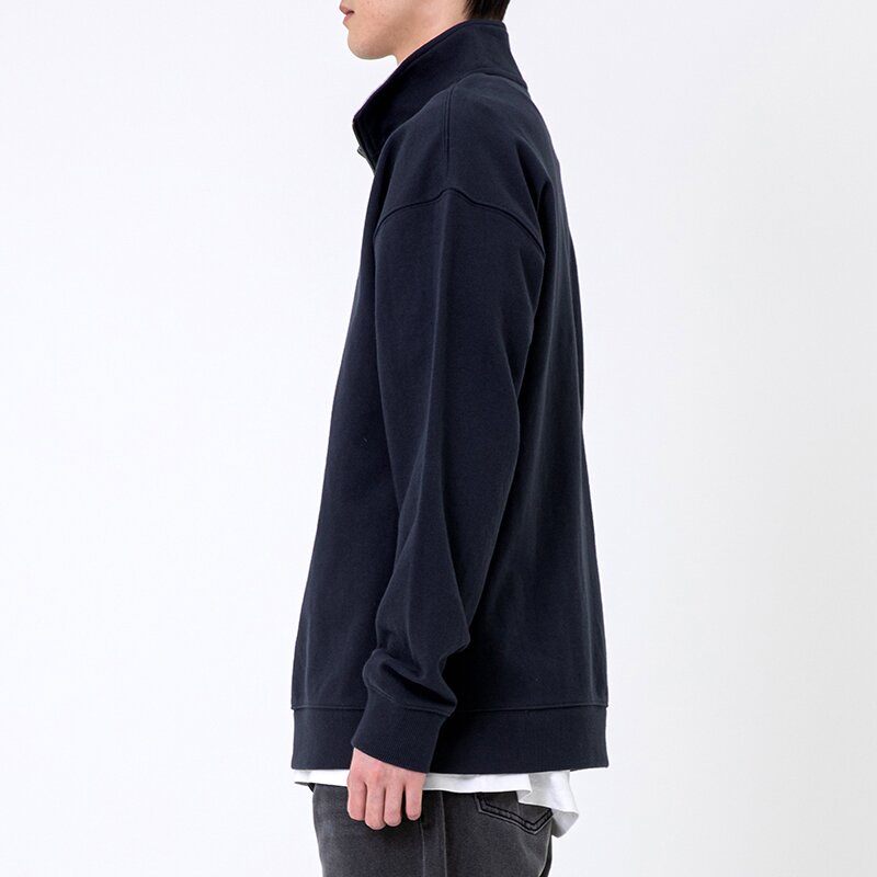 HALF ZIP CREWNECK 다크네이비