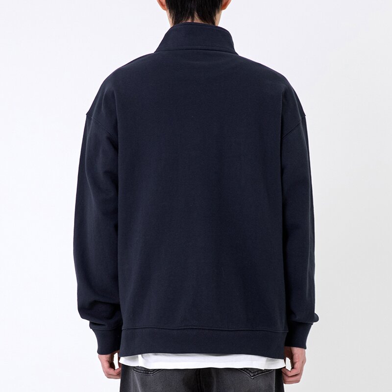 HALF ZIP CREWNECK 다크네이비
