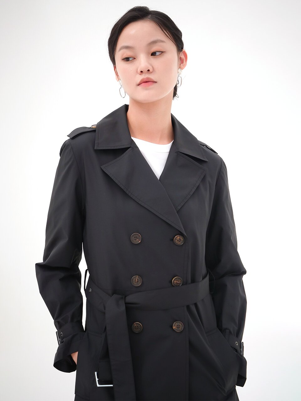 Light Trench Coat _Black