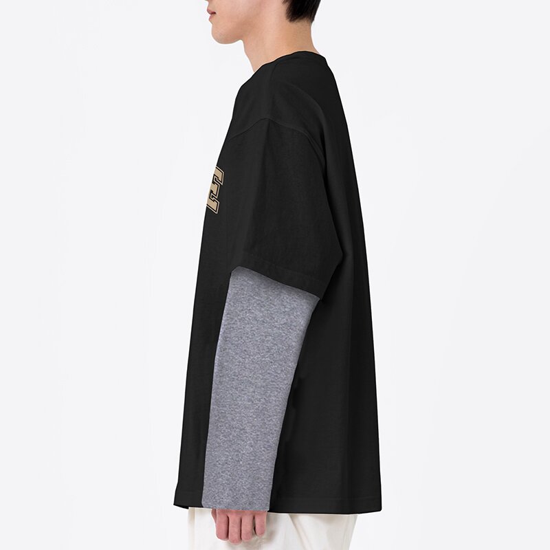 A-COLLEGE LAYERED T-SHIRT 블랙