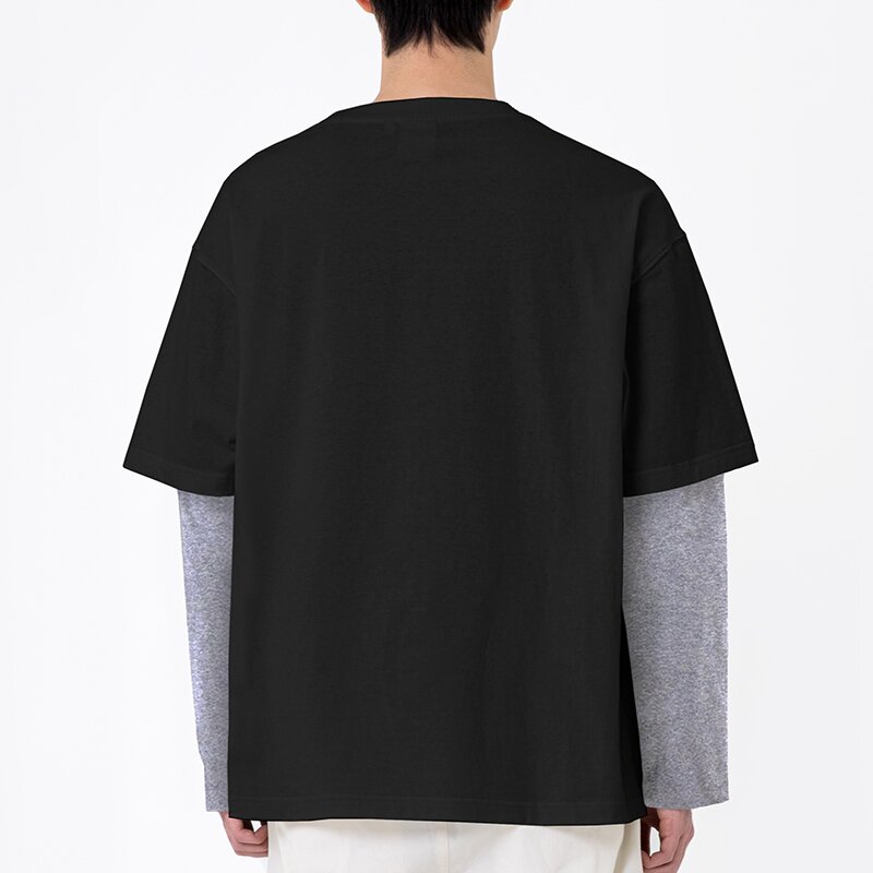 A-COLLEGE LAYERED T-SHIRT 블랙