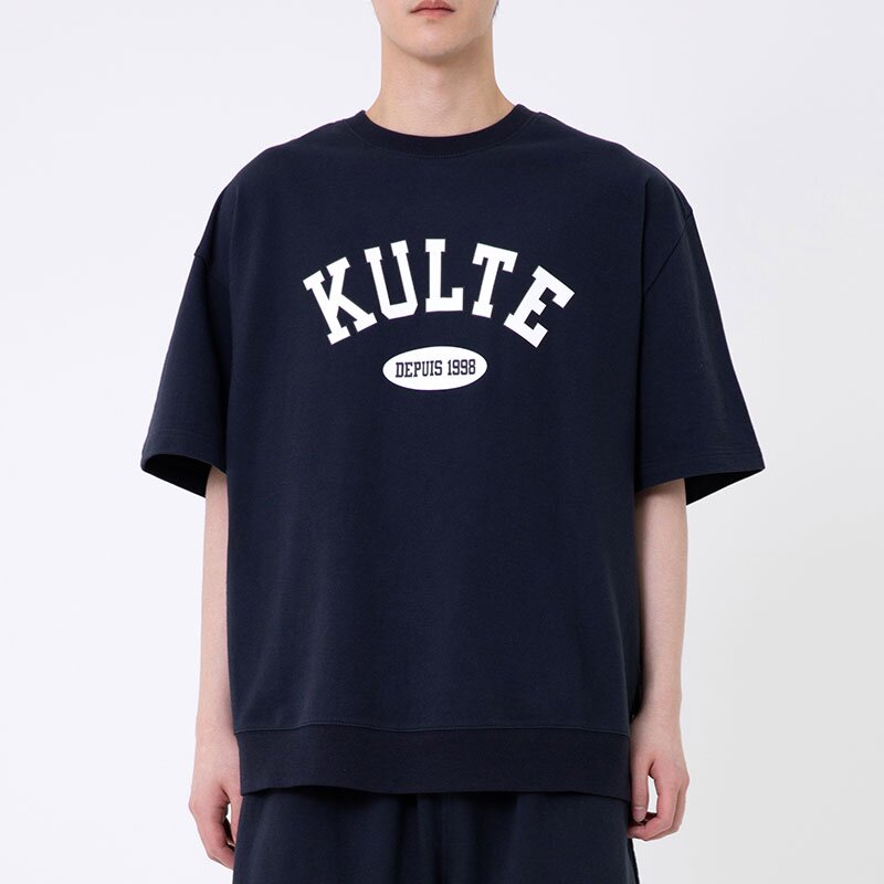 KULTE ARCH SHORT SLEEVE CREWNECK 네이비