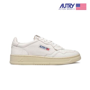 [오트리]남성 메달리스트 고트 스킨 화이트 AULMGG04