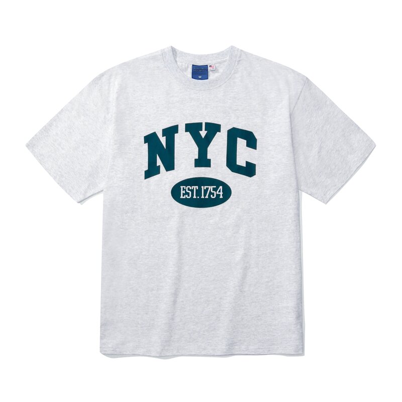 NYC ARCH LOGO S/S T-SHIRTS L그레이