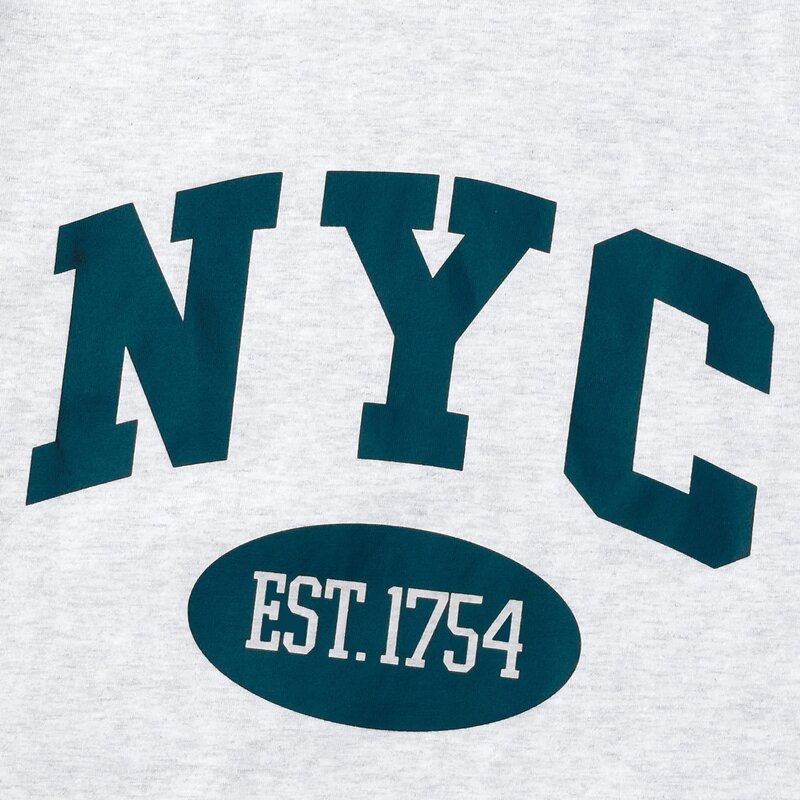 NYC ARCH LOGO S/S T-SHIRTS L그레이