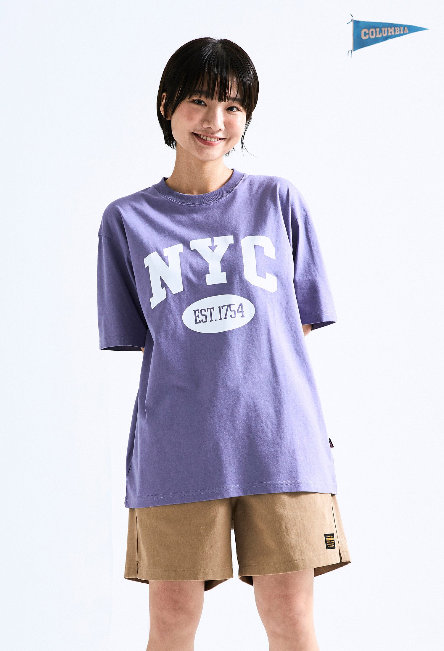 NYC ARCH LOGO S/S T-SHIRTS 라이트바이올렛