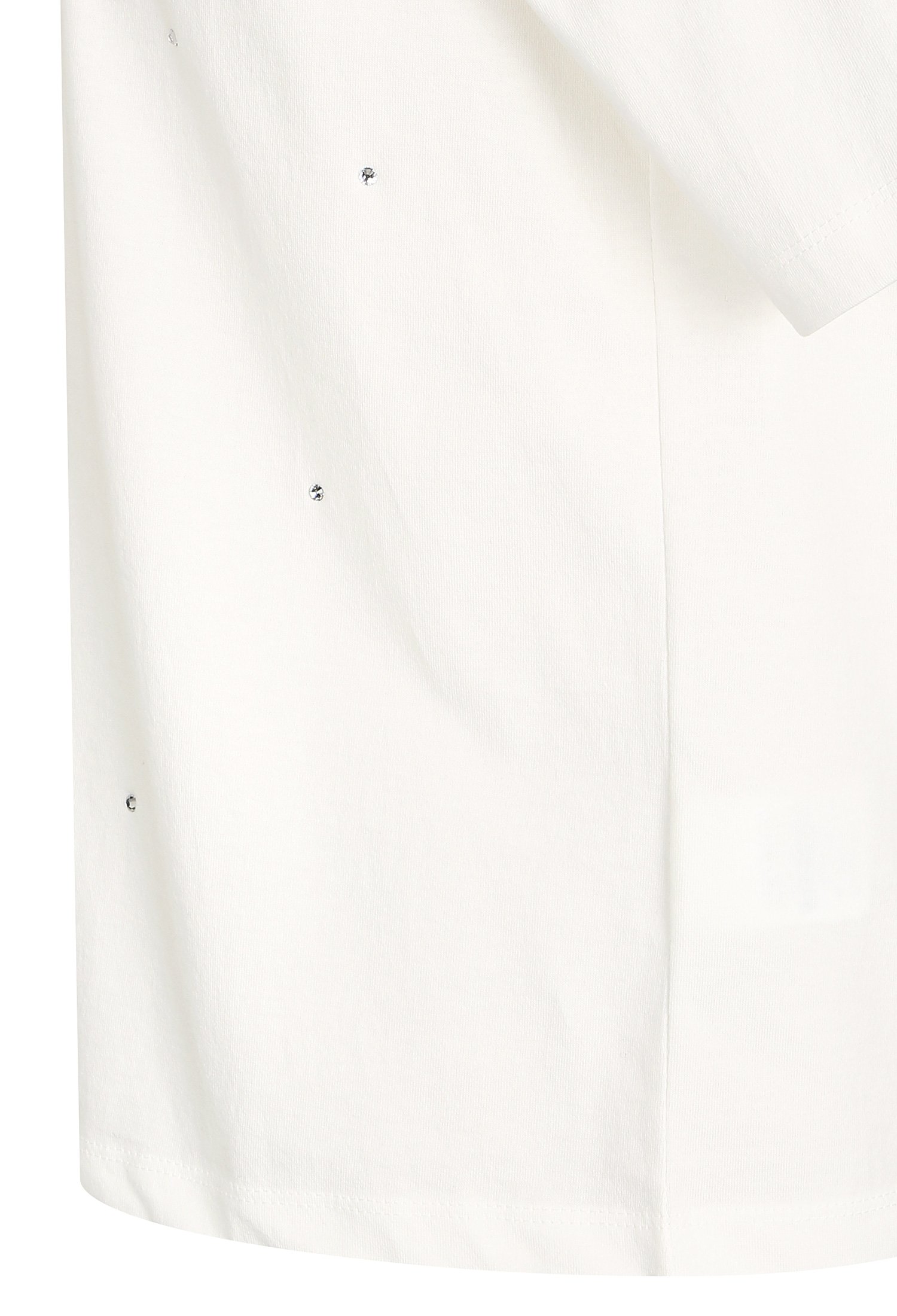 큐빅 장식 자수 티셔츠 (WHITE)