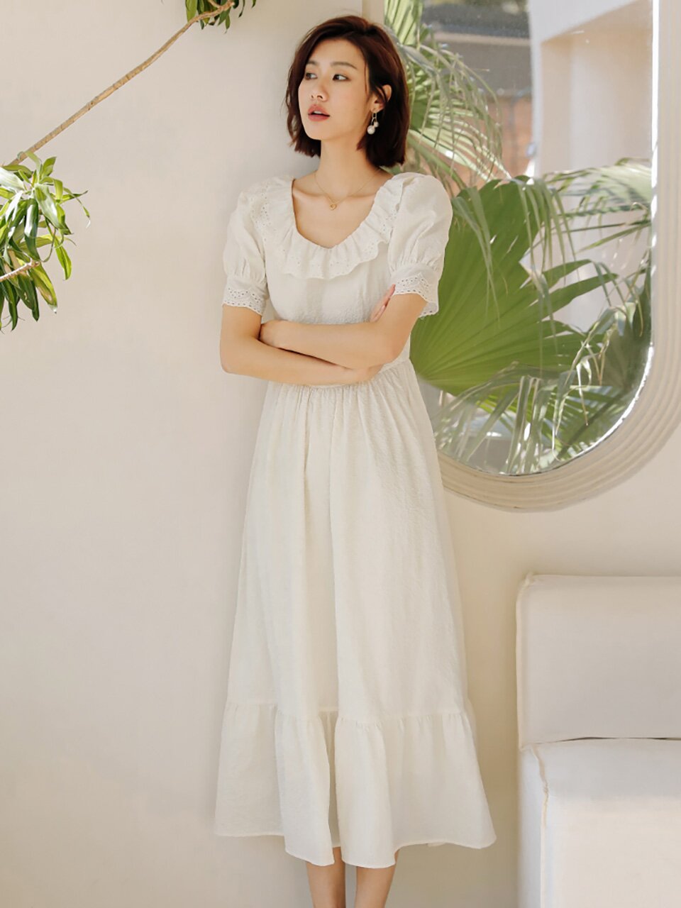 LS_Doll bubble sleeve dress