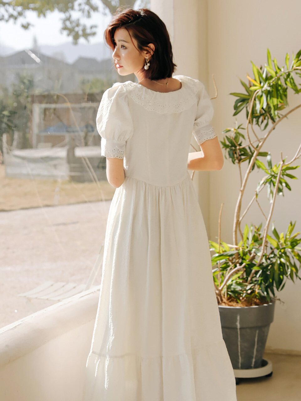 LS_Doll bubble sleeve dress