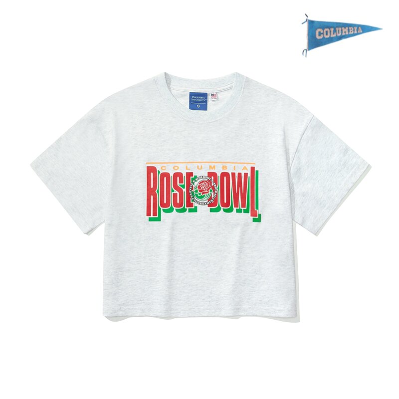 1934 ROSEBOWL CHAMP CROP S/S T-SHITRS L그레이