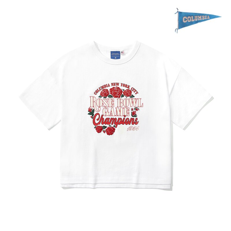 ROSE OF ROSEBOWL CROP S/S T-SHIRTS 화이트