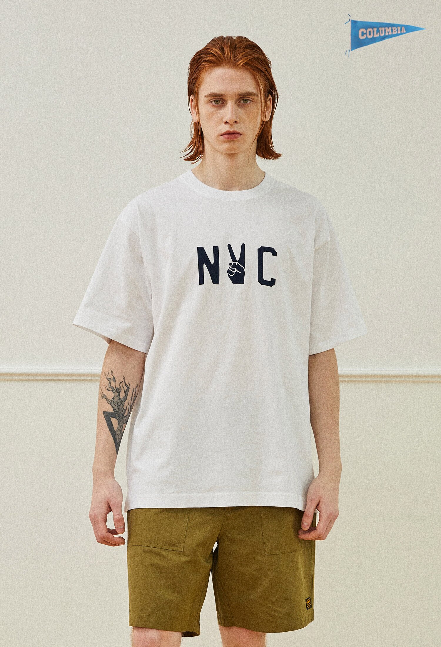 VICTORY NYC LOGO S/S T-SHIRTS 화이트