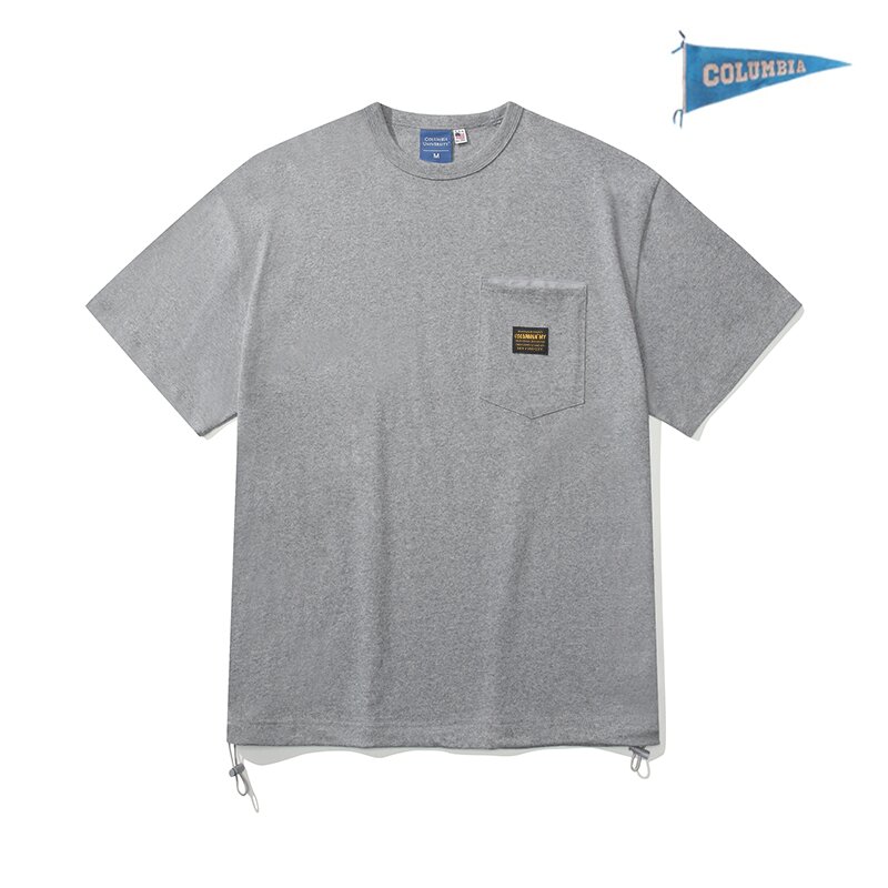 MIL-LABEL POCKET S/S T-SHIRTS M그레이