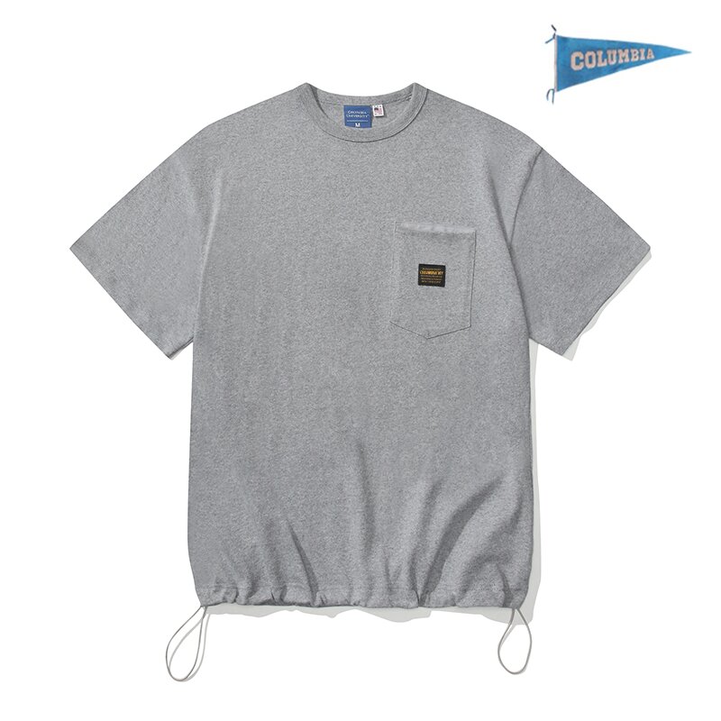 MIL-LABEL POCKET S/S T-SHIRTS M그레이