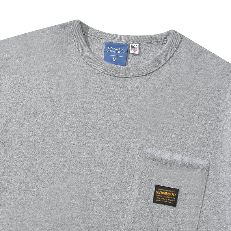 MIL-LABEL POCKET S/S T-SHIRTS M그레이