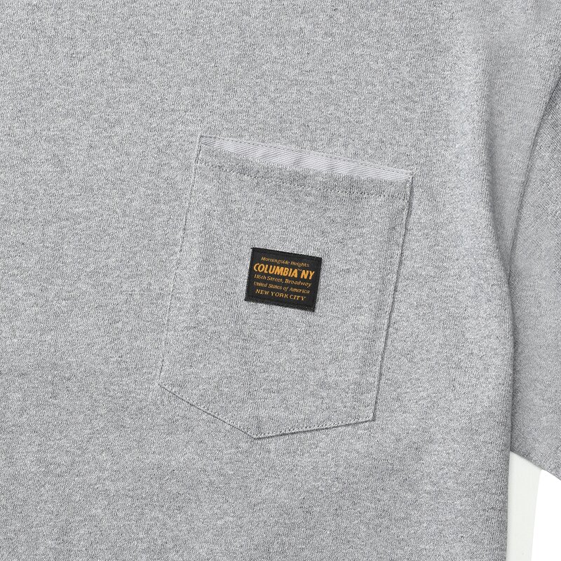 MIL-LABEL POCKET S/S T-SHIRTS M그레이