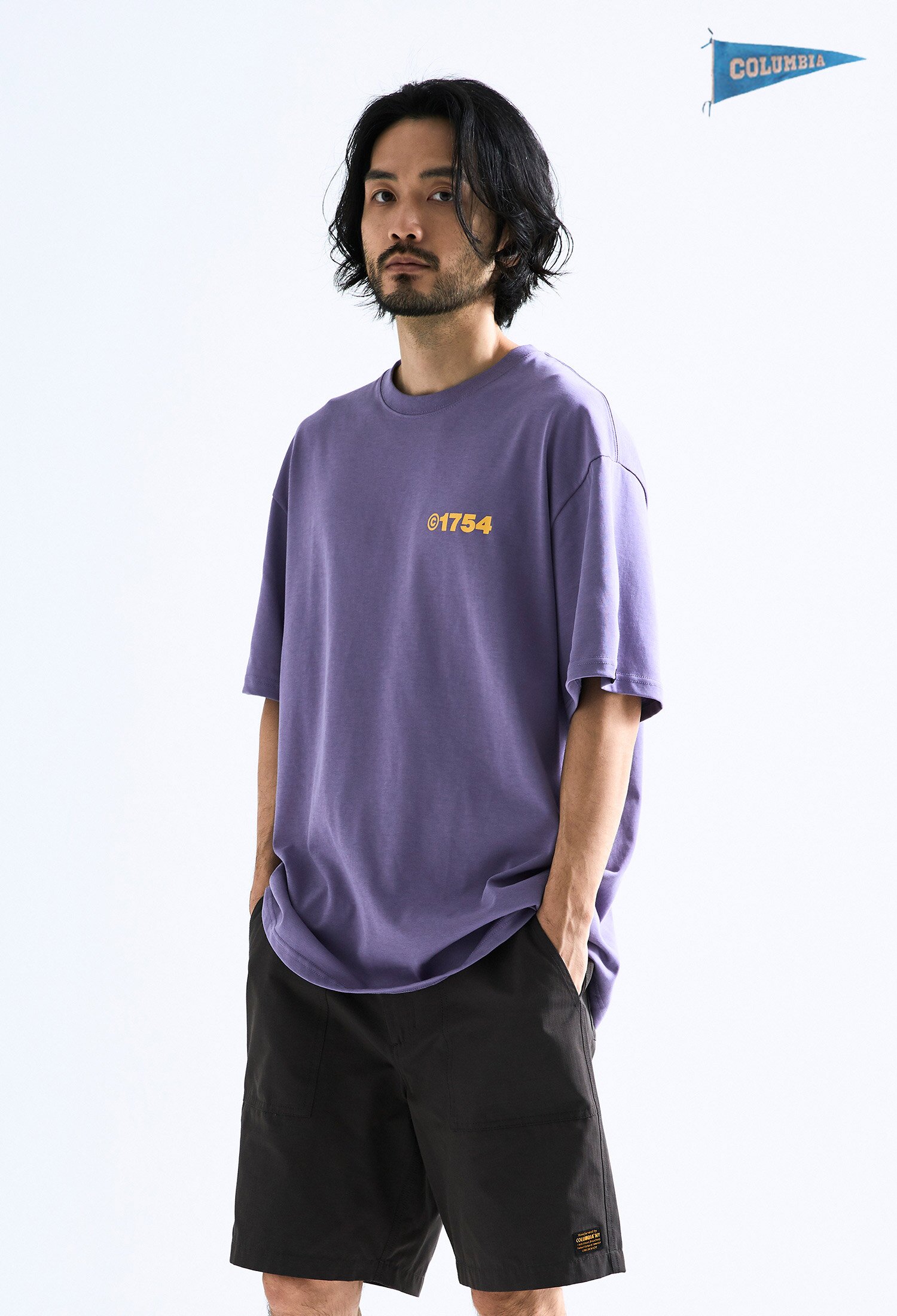 MODERN CITY LOGO S/S T-SHIRTS 라이트바이올렛