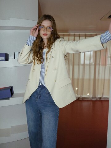 DD_Cream button jacket