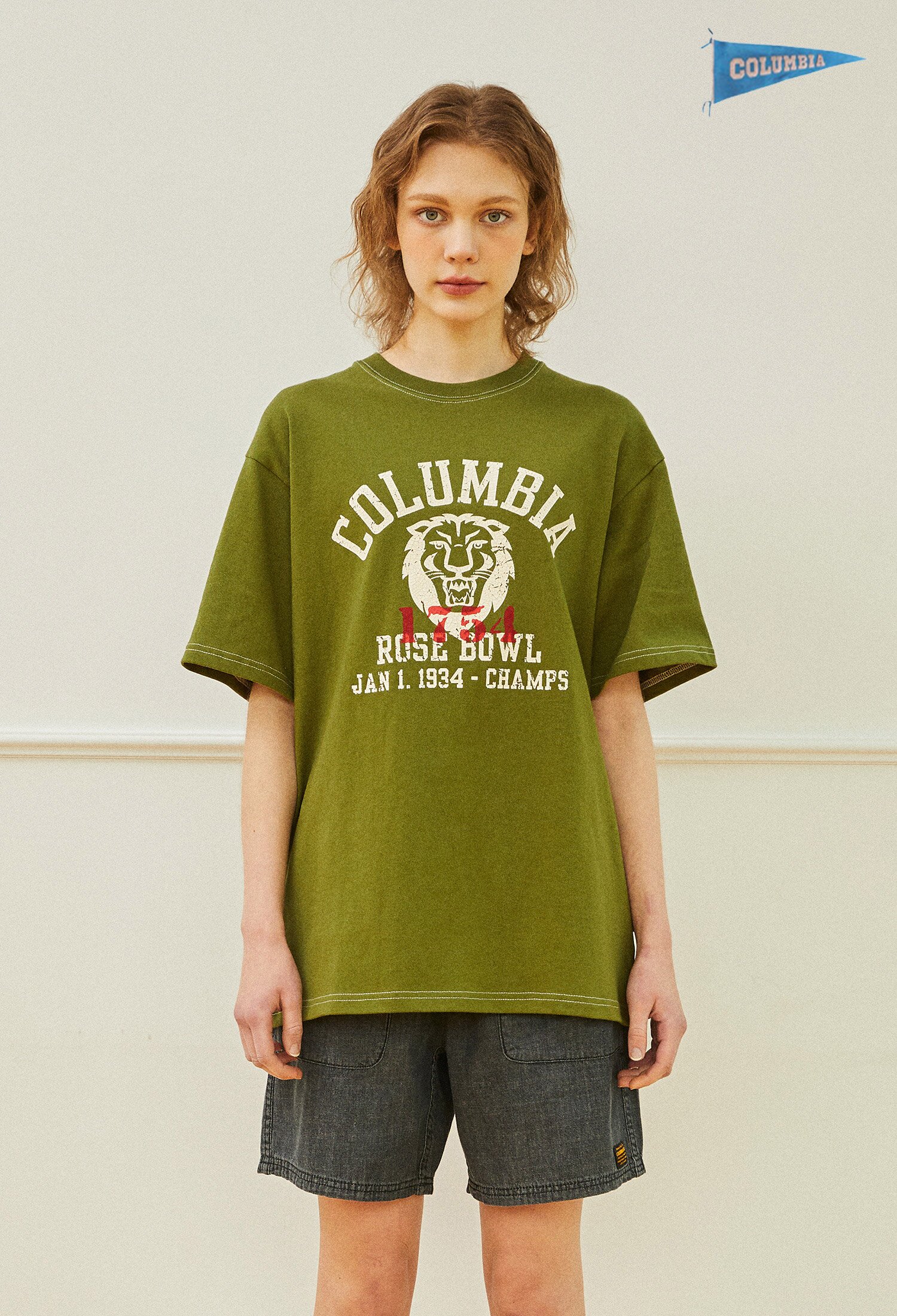 LIONS ROSEBOWL LOGO S/S T-SHIRTS 올리브