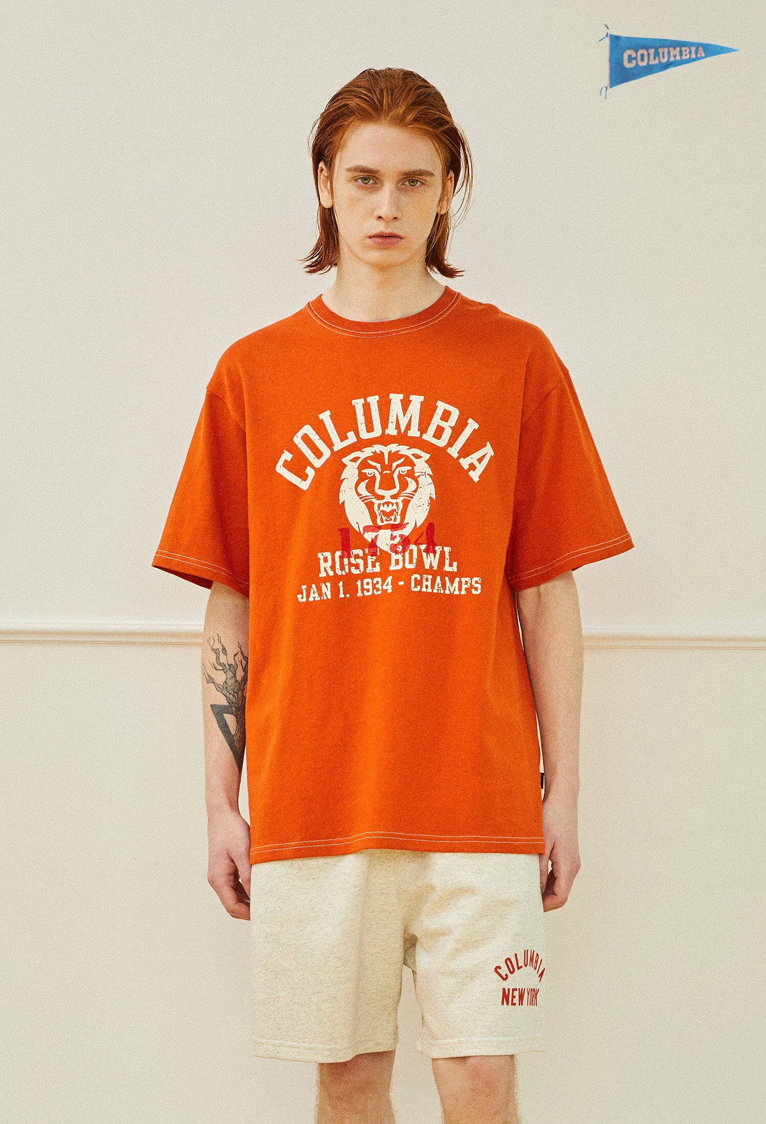 LIONS ROSEBOWL LOGO S/S T-SHIRTS 오렌지