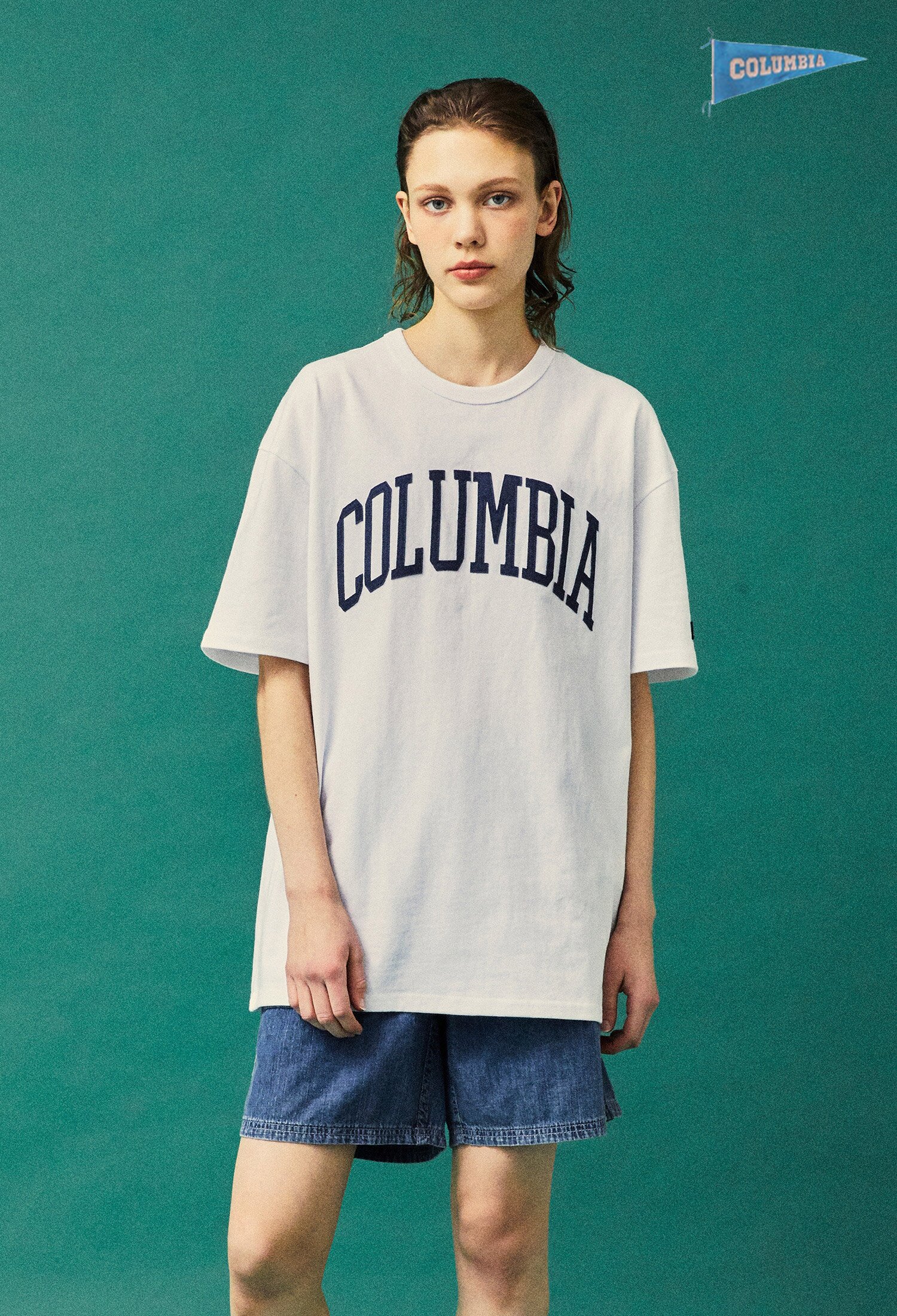 THIN ARCH LOGO S/S T-SHIRTS 화이트
