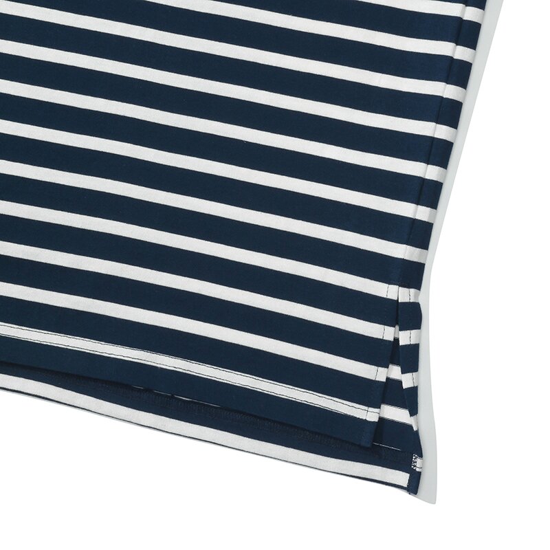 1754 CROWN STRIPE S/S T-SHIRTS 크라운네이비